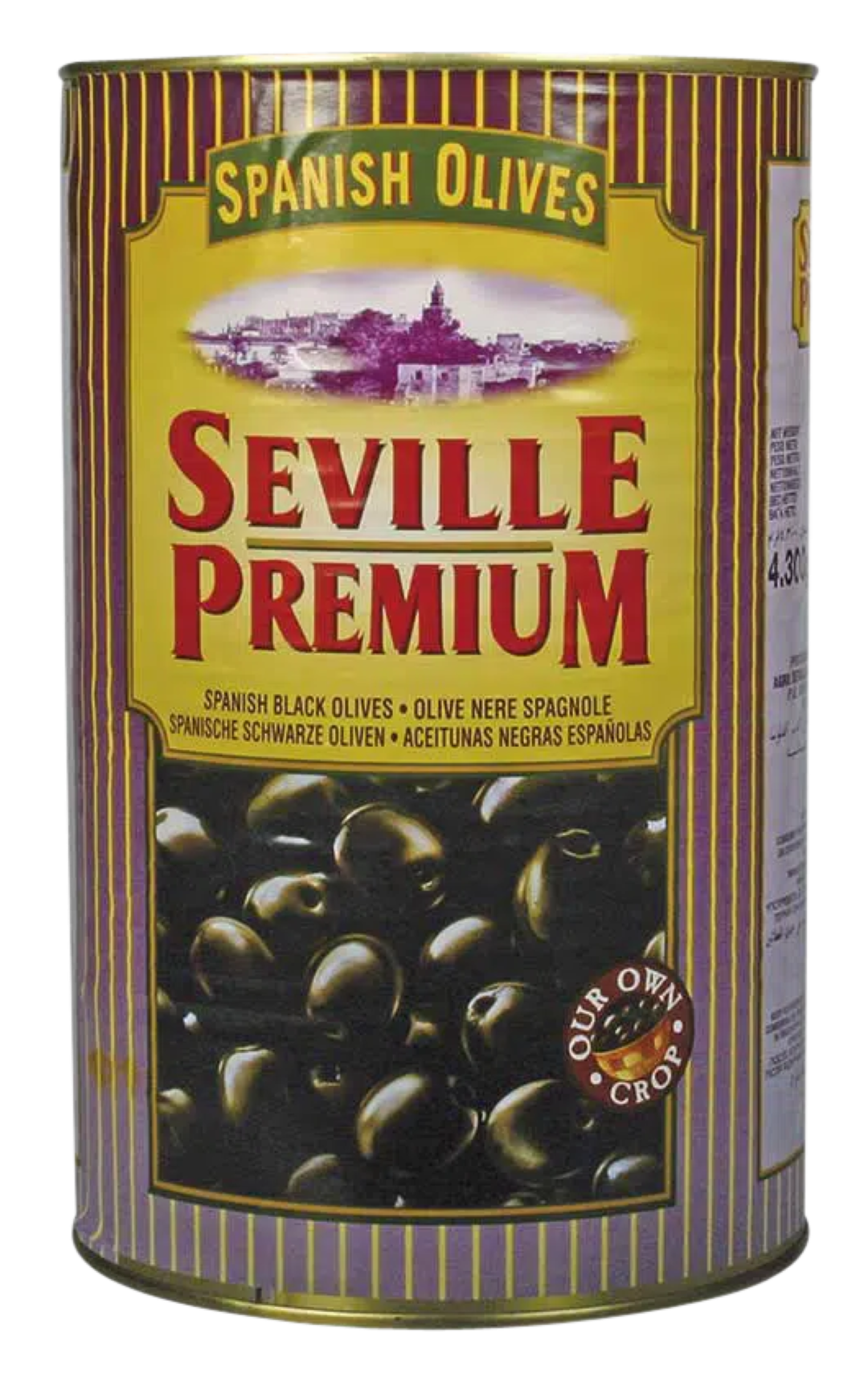 SEVILLE PREMIUM BLACK OLIVES 365G